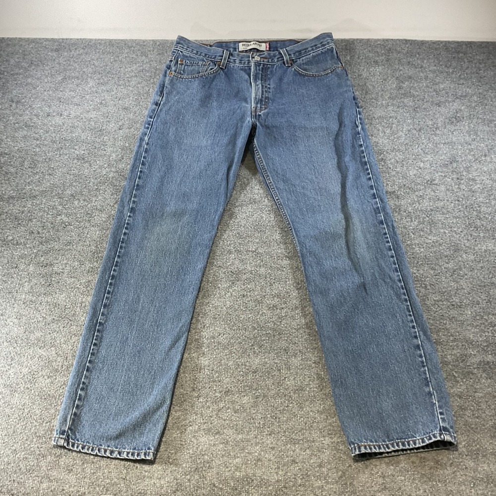 Levis 505 Regular Fit Jeans Mens 36x34 Blue Straight Leg Denim 100% Cotton y2k